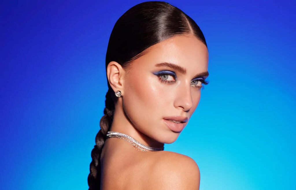 blå makeup trend evagarden